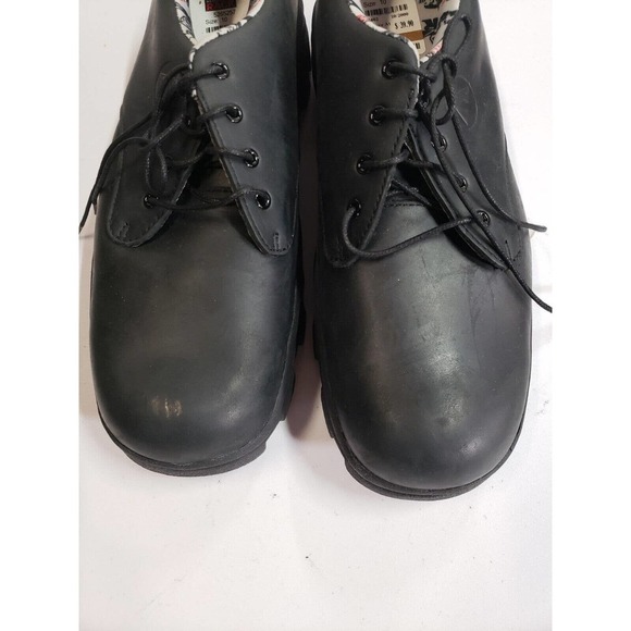 VTG AIRWALK Shoes Mens US 10 Black Oxford Dark Leather Upper Lace Up Relaxed Fit main image 4